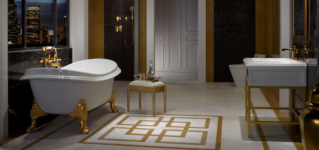 Classic GOLD: thiết bị phòng tắm mạ vàng phân phối bởi TOTO Quốc Huy